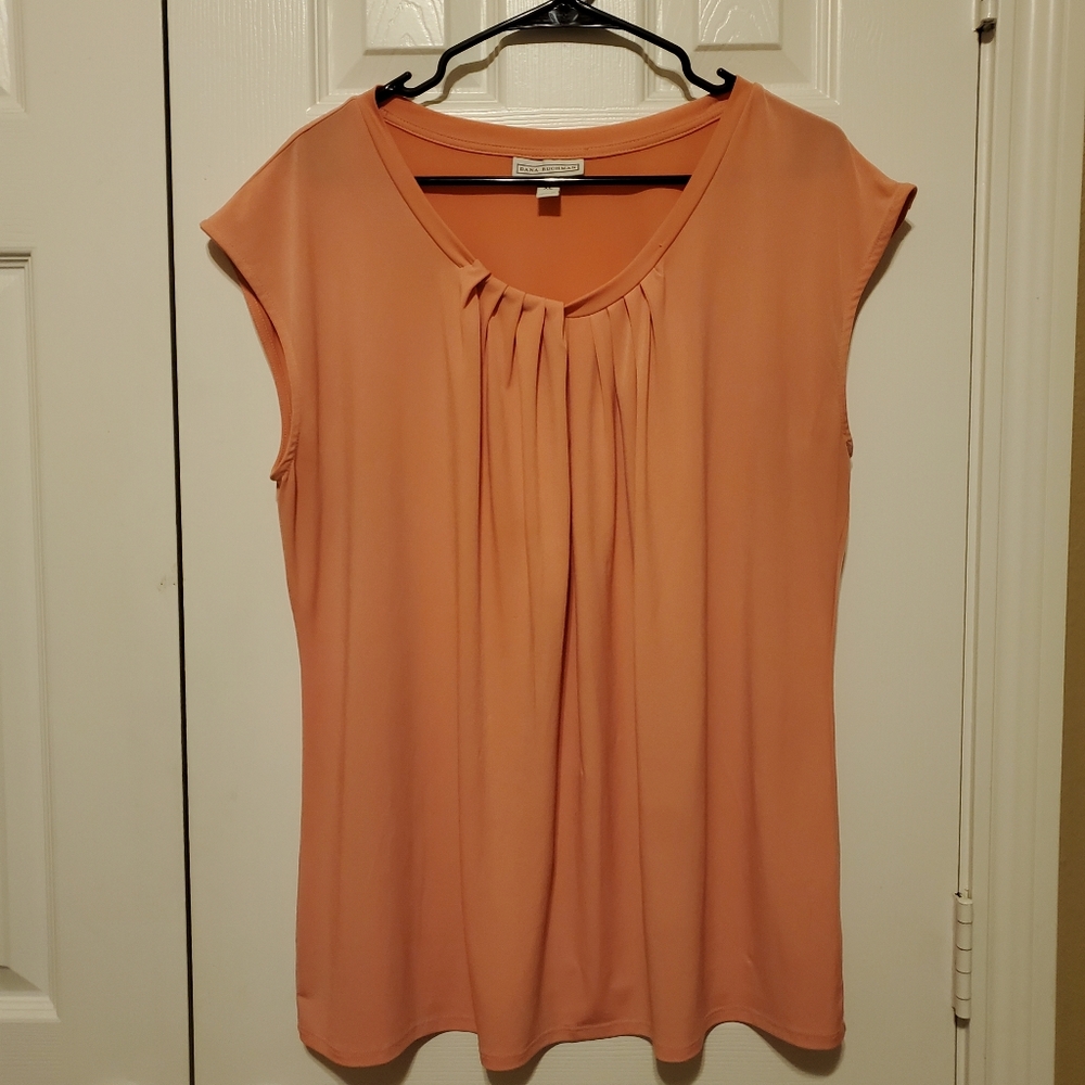 Dana Buchman Peach Blouse